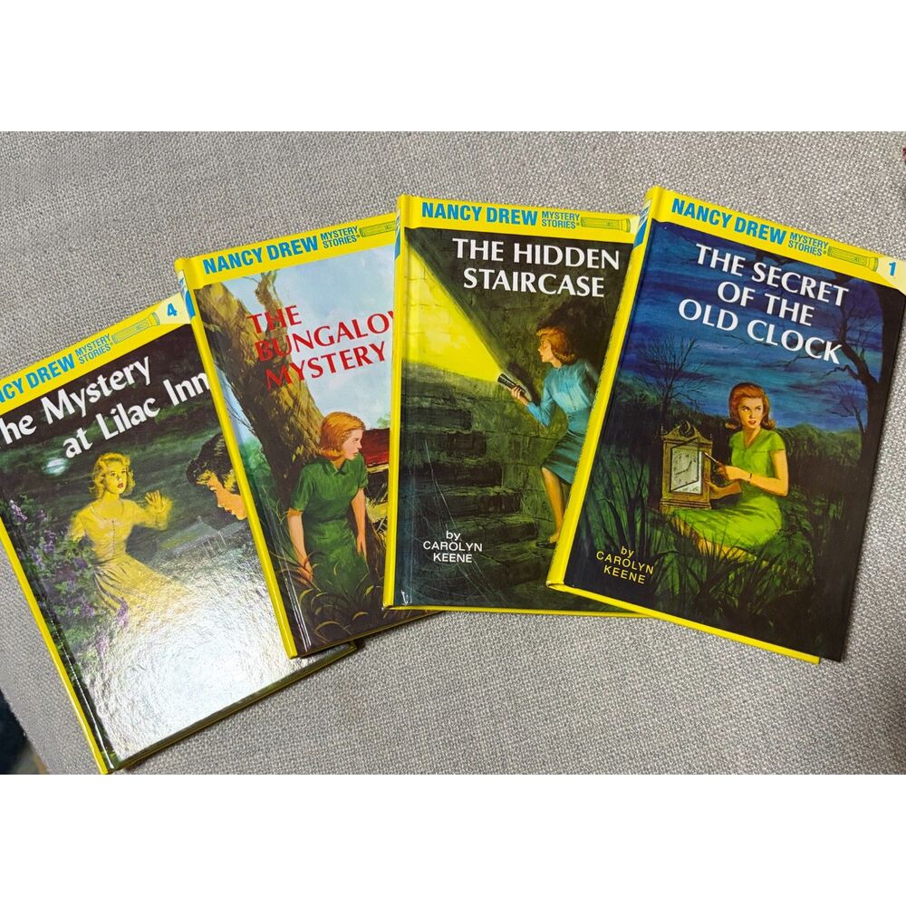Vintage Nancy Drew Mystery Set 1-4 80's 90's Classic Timeless Detective Stories
